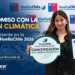 Representante de Constructora El Sauce recibe el Sello de Cuantificación de Gases de Efecto Invernadero (GEI) durante la Ceremonia HuellaChile 2026.