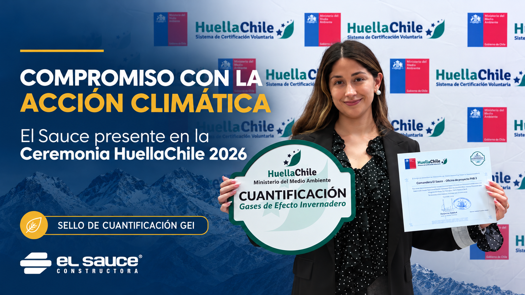 El Sauce obtiene el Sello de Cuantificación Organizacional 2025 de HuellaChile